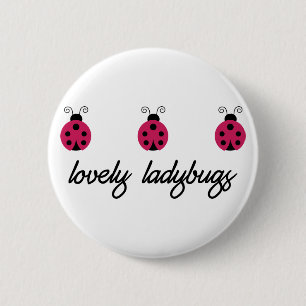 Badge Rond 5 Cm Belles coccinelles