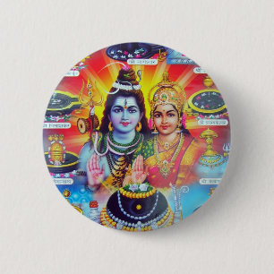 Badge Rond 5 Cm Belles divinités indoues et déesses