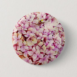 Badge Rond 5 Cm Belles fleurs d'Hydrangée