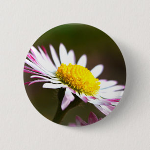 Badge Rond 5 Cm belles fleurs pétales romance romantique mariage