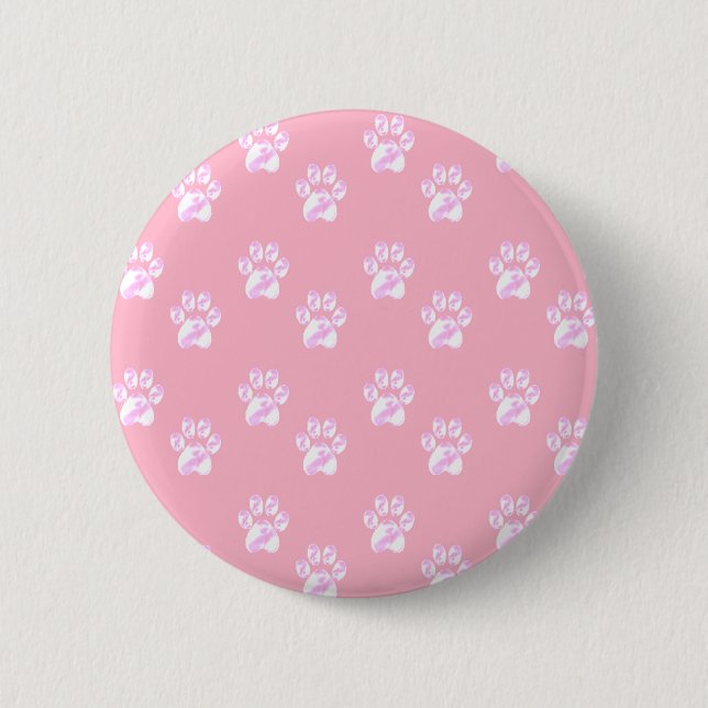 Badge Rond 5 Cm Belles pattes blanches (Devant)