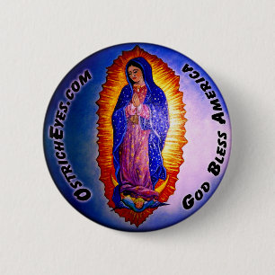 Badge Rond 5 Cm Bénédiction de Madame Guadalupe