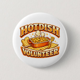 Badge Rond 5 Cm Bénévole HOTDISH