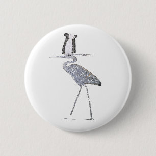 Badge Rond 5 Cm Benu Bird