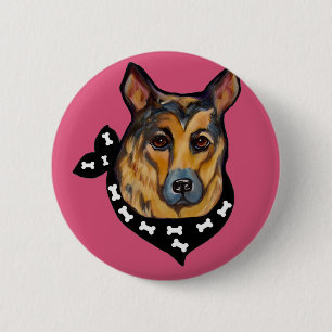 BADGE ROND 5 CM BERGER ALLEMAND
