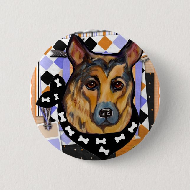 BADGE ROND 5 CM BERGER ALLEMAND (Devant)