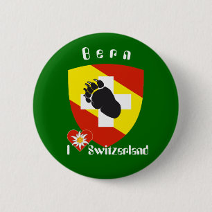 Badge Rond 5 Cm Berne Berne Berna Suisse Svizzera Svizra