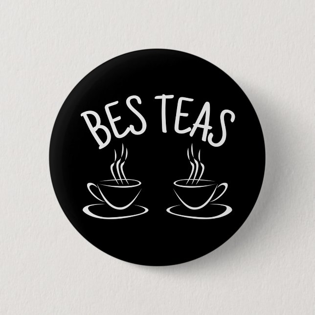 Badge Rond 5 Cm Besties Ami drôle (Devant)