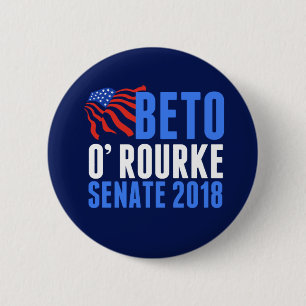 Badge Rond 5 Cm Beto O'Rourke pour le Sénat 2018