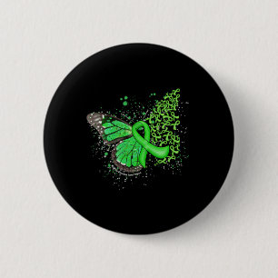 Badge Rond 5 Cm Beurre à goutte vert Ruban maladie rénale Awa