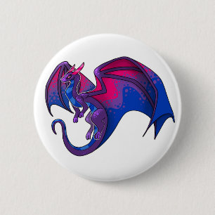 Badge Rond 5 Cm Bi Pride Dragon