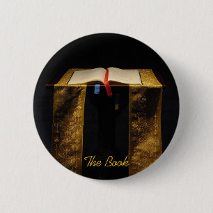 Badge Rond 5 Cm Bible à l'église