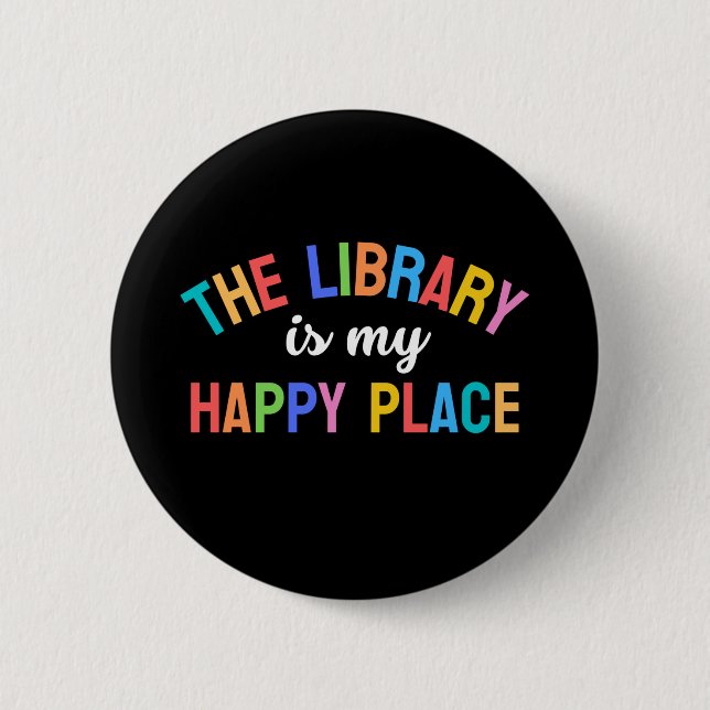 Badge Rond 5 Cm Bibliothécaire (Devant)