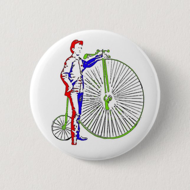 Badge Rond 5 Cm Bicyclette (Devant)