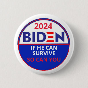 Badge Rond 5 Cm Biden 2024