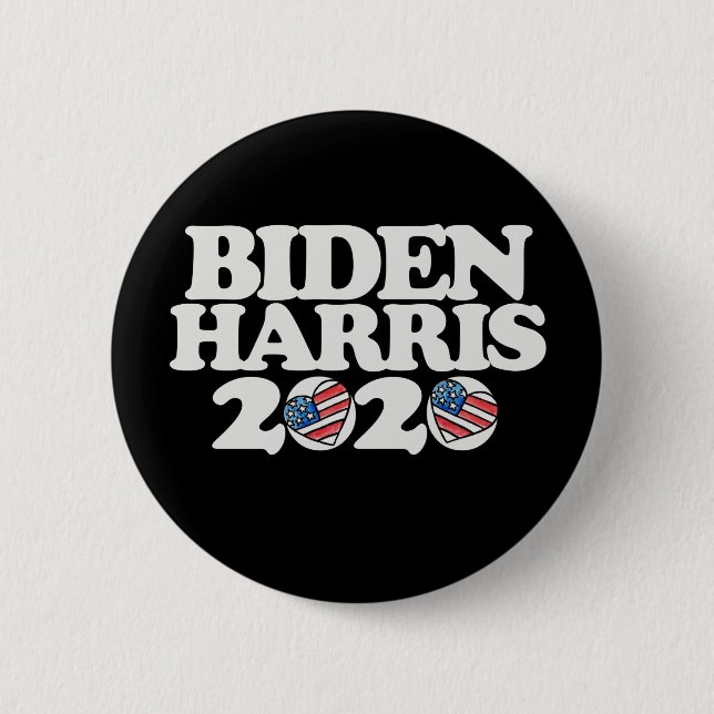 Badge Rond 5 Cm Biden Harris 2020 (Devant)