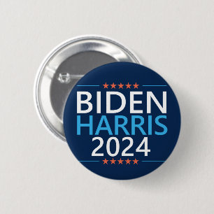 Badge Rond 5 Cm Biden Harris 2024 pour l'élection présidentielle a