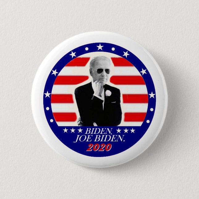 Badge Rond 5 Cm Biden, Joe Biden. (Devant)