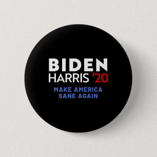 Badge Rond 5 Cm Biden Kamala Harris Parti libéral-démocrate 2020