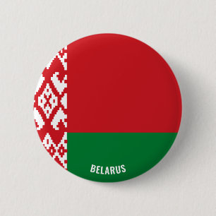 Badge Rond 5 Cm Biélorussie Drapeau mignon Patriotique