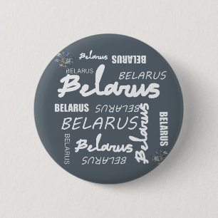 Badge Rond 5 Cm Biélorussie Fleur nationale de maïs