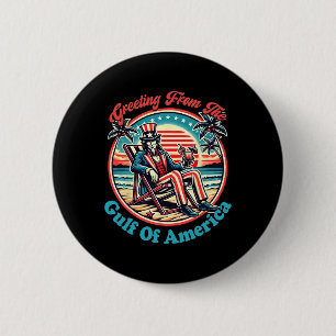 Badge Rond 5 Cm Bienvenue En Amérique Golfe - Golfe Du Mexique 202