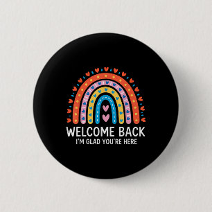 Badge Rond 5 Cm Bienvenue, je suis ravi que vous soyez ici, premie