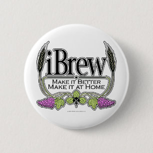 Badge Rond 5 Cm bière et vin d'iBrew