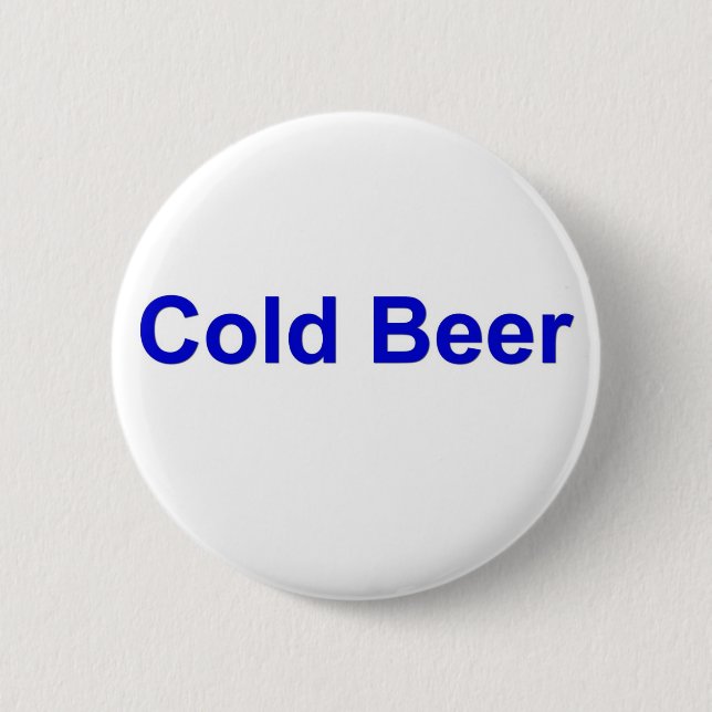 Badge Rond 5 Cm bière froide (Devant)