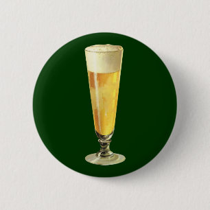 Badge Rond 5 Cm Bière vintage Grasse Frosty, Boisson À Alcool