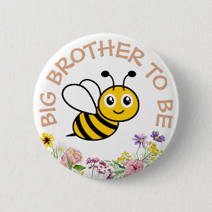 Badge Rond 5 Cm Big Brother Pour Être Douce Comme Il Peut Être