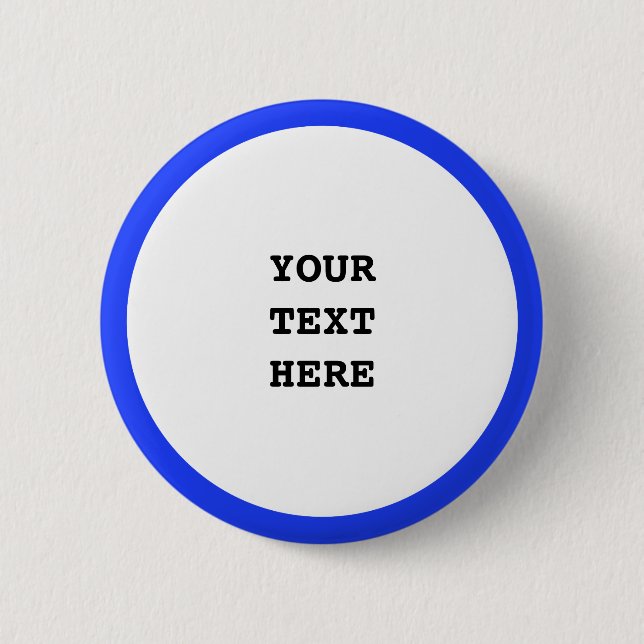 Badge Rond 5 Cm Big Dot blanc + votre dos. & idées (Devant)