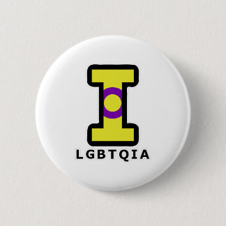 Badge Rond 5 Cm Big Intersex I en LGBTQIA
