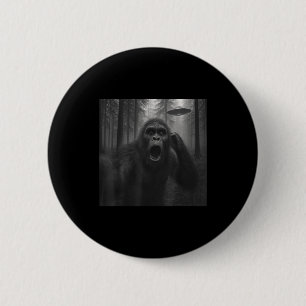 Badge Rond 5 Cm Bigfoot Alien Ufo Selfie Drôle Sasquatch Meme Homm
