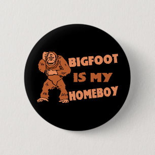 Badge Rond 5 Cm Bigfoot est mon Homeboy