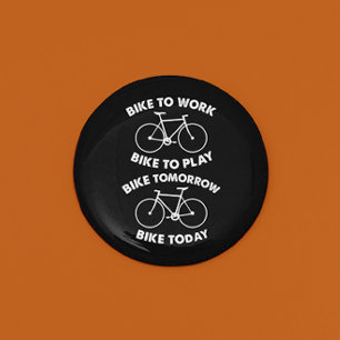 Badge Rond 5 Cm Bike Forever - Cyclisme Cool