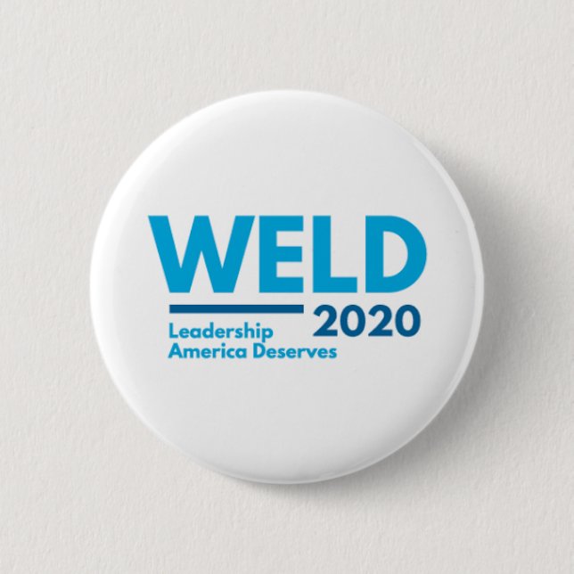 Badge Rond 5 Cm Bill Weld pour le président 2020 (Devant)