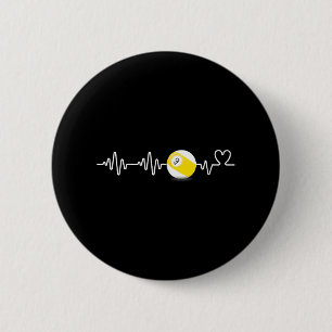 Badge Rond 5 Cm Billard de coeur Neuf Balle Funny 9 Balles Lecteur
