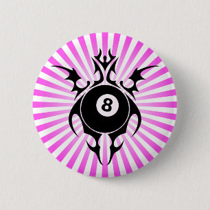 Badge Rond 5 Cm billard. tribal.