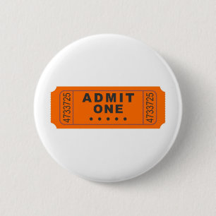 Badge Rond 5 Cm Billet de cinéma