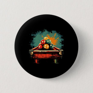 Badge Rond 5 Cm Billiards Comédie Style Sports intérieurs