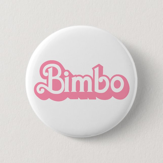 Badge Rond 5 Cm Bimbo personnalisable (Devant)