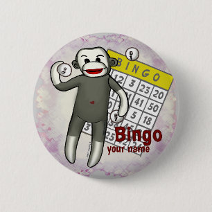 Badge Rond 5 Cm Bingo de singe