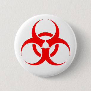 Badge Rond 5 Cm Bio insigne de risque