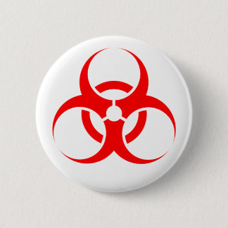Badge Rond 5 Cm Bio insigne de risque