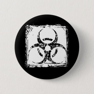Badge Rond 5 Cm Biohazard