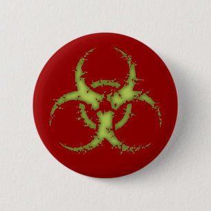 Badge Rond 5 Cm Biohazard - xdist