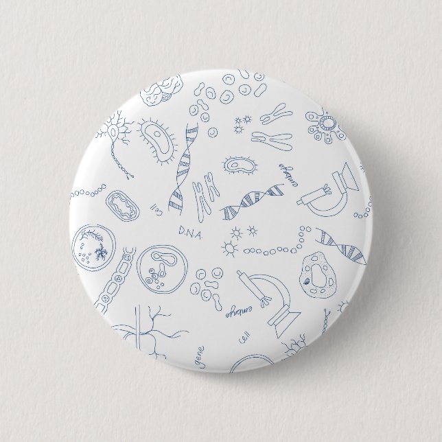 Badge Rond 5 Cm Biologie diagrammes scientifiques conception (Devant)