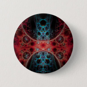 Badge Rond 5 Cm Biomechanica 1 Conception fractale