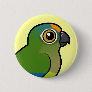 Badge Rond 5 Cm Birdorable Pêche-a affronté la perruche